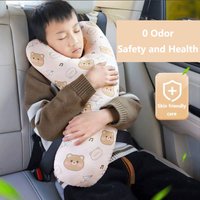 Children's Car Sleep Headrest Cartoon Car Rear Seat Protection Headrest Adult Car Seat Belt Y-shaped Pillow Car Seat Pillow