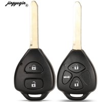 Jingyuqin 10 Stück für Toyota Auris Corolla Verso Yaris Auto-Fernbedienungsschlüsselgehäuse TOY47 Blade 2/3 Tasten Ersatz