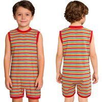 Boys Girls Special Needs Adaptive Clothing for Autism Child Anti-strip Back Zipper Button Crotch Jumpsuit Homewear Sleepwear