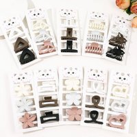 Multi-style New Fashion Simple Light Colour Hollow Geometry Hairpin Hair Clip Barrettes for Women Girl Hair Accessorie Headwear