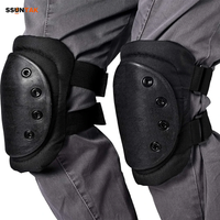 SSUNTAK 1Set/4PCS Knee Elbow Pads Protective Gear Set for Adults Outdoor Cycling Hiking CS Airsoft Paintball Skate Sports
