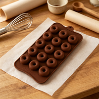 1pc donut silicone cake mold non-stick high temp resistant easy demold for perfect round cakes chocolate baking tool