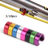 5/10Pcs MTB Bike Brake Cable/Derailleur Line Case Aluminum Alloy C-Shape Buckle Clasps Bicycle C Clips Outdoor Cycling Parts