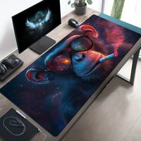 Monkey pattern mousepad is made of rubber, washable, durable and high-quality computer desktop decoration, suitable for home use