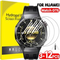 3-12pcs for Huawei Watch GT6 41mm 46mm GT6 Pro Screen Protector Hydrogel Film Anti-Scratch Film Soft Full Cover Protective Films