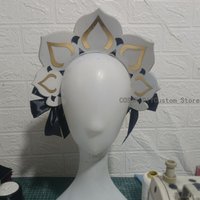 Game Genshin Impact Fatui Harbingers Marionette Sandrone Anime Cosplay Halloween Hair Accessory Headwear Prop
