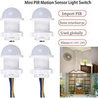 1/2PCS Smart PIR Sensor Detector Switch 110V 220V Human Body Infrared Motion Sensor Indction Auto On Off Light Switches