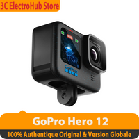 GoPro HERO12 Black - Caméra d'action étanche avec vidéo Ultra HD 5.3K60, photos 27MP, HDR, capteur d'image 1/1.9"