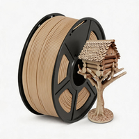 Wood PLA 3D Printer Filament 1.75mm High Precision High Toughness 250g Spool for Desktop 3D Printing Projects