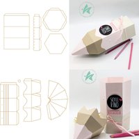 Large Hexagonal Box 2026 New Metal Cutting Dies For DIY Scrapbooking Crafts Maker Photo Album Template Handmade Decoration