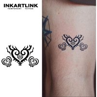 3 pcs Love Temporary Tattoo,Lasts To 15 Days New Technology Magic Waterproof Semi Permanent Sticker.