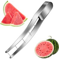 Kitchen Tools 304 stainless steel manual Fruit watermelon cube cutter slicer and 6 pieces stainless steel two teeth fruit fork