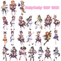100pcs Anime Pretty Derby Figure Acrylic Stands Character Model Design Model Sweet Lovely Girls Desk Decor Xmas Gift