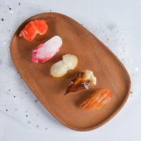 PVC Simulation Japanese Sushi Food Decoration Model Salmon Seafood Refrigerator Stickers Magnetic Sticker 5pc/lot