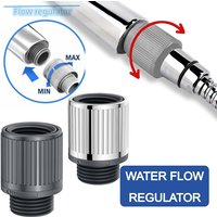 Water Flow Regulator Shut-Off Switch ABS Flow Controller Water Stop Valve Shower Head Arm Diverter Bathroom Accessories