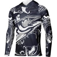 Fishing Shirt Upf 50+ T-shirt Men Outdoor Summer Long Sleeve Hoodie UV Protection Fishing Clothes personality