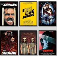 Movie T-The Shining Poster Sticky Posters Waterproof Paper Sticker Coffee House Bar Home Decor