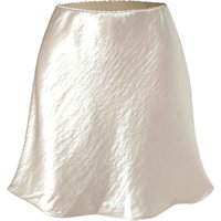 New In 2025 Women's Summer Solid Color Textural Satin Skirt Female Streetwear Elegant High Waist Casual Sexy A-line Faldas Short