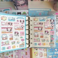 1/9Pcs Cartoon Animal DIY Decorative Stickers Daily Notebook Hand Account Stickers Scrapbook