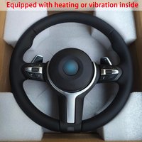 Heated Vibration Interior Leather Steering Wheel For BMW F10 F11 F01 F06 F20 F21 F22 F30 F31 F32 F34 F36 F80 F15 F25 M3 M5 M4 M6