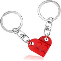 Couples Matching Stuff Gifts Red Heart Keychain Matching Couple Heart Keychains Decorations Valentines Day Gifts for Boyfriend