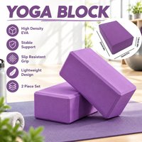 2 Stück EVA-Schaum-Yoga-Block-Requisiten, Ziegel, Gym, Pilates, Yoga-Säule, Rückenübungen, Bodybuilding, Fitness, Sport, Trainingsausrüstung