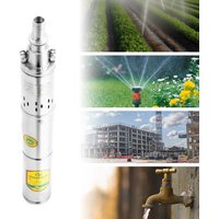 24V 370W Deep Well Pump Stainless Steel Water Pump 2850RPM for Irrigation, Landscaping, Cleaning, Water Supply