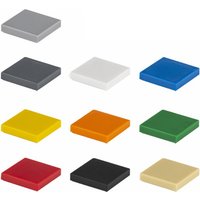 50pcs Small Particle 3068 Tile 2x2 Bricks DIY Building Blocks Compatible Creative Gift Building MOC Blocks Castle Toys