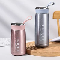 260/360ml New Mini Pocket Stainless Steel Insulated Bottle Small Capacity Portable Simple Handle Cup Student Sling Thermos Cup