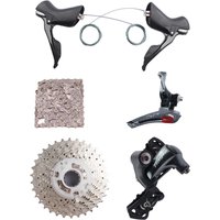 AliExpress Shimano Tiagra 4700 2X10s Groupset FD RD ST CS HG500 CN4601 Road Bike Bicycle Set ST-2X10S FD-Brazed on CN-4601 RD-SS/GS