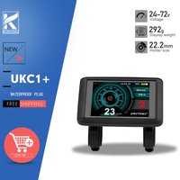 Electric Bike Display UKC1+ Panel Screen with SM/Waterproof Plug 24V36V48V/60V/72V Matching JN Controller Bicycle Accessories