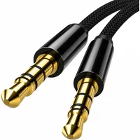 3.5mm AUX Audio Cable, Nylon Braided Male to Male Stereo Auxiliary Cable for Headphones, Car, PC, PS4, Speakers, iPhone, iPad
