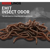 10pcs-50pcs 7cm/9cm Lifelike Red Worm Fishing Soft Lure Earthworm Ice Winter Fishing Silicone Artificial Fishing Bait image 4