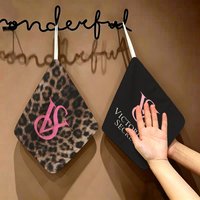 Luxury-V-V-VictoriaS-S-SecreteS Polyester Cotton Hand Wiping Towel, Hanging Design, Durable for Household Restaurant Toilet Use
