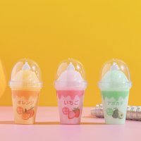 3 Piece Lytwtw's Cute Kawaii Juice Ice Cream Correction Tape Stationery Office School Supplies Bottle Corrector