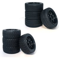 65MM 1/10 RC Racing Tires Wheel Rims Hub 12mm Hex for 1:10 RC On Road Car Tamiya TT01 TT02 XV01 XV02 PTG-2 TA06 HSP HPI Kyosho