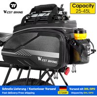 WEST BIKING Hochwertige EVA-Hartschalen-Fahrradtasche Wasserdichte MTB-Rennrad-Gepäckträgertasche Große Kapazität Reise-Fahrradtaschen
