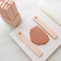 2PCS/set Ruler Thickness Plate Soft Pottery Polymer Clay Ruler Roller Guide Rail for DIY Earrings Jewelry Pendant Making Tools