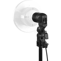 E27 CFL Fluorescent Lamp Bulb Socket with Switch and Umbrella Mount 5/8" Receiver for Tripod Light Stand Photo Studio Portrait