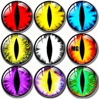 8mm 10mm 12mm 20mm 25mm 30mm 6mm 35mm 50mm 14mm Photo Glass Cabochon Settings Round DIY Jewelry Accessories Mixed Animal Eyes