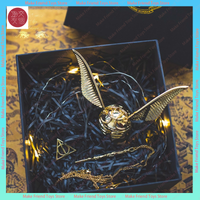 Boîte à bagues de vif d'or boîte à bagues de vif d'or avec ailes rotatives boîte à bijoux en métal plaqué or de qualité supérieure pour la fiançailles de proposition