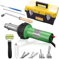 1600W Plastic Welder Hot Air Torch Plastic Welding Gun Welder Pistol PE PVC Plastic Repairing Tool Kit With Nozzles Roller