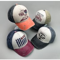Men Women Cotton Fashion Snapback Caps Versatile Leisure New Cowboy Baseball Hat Street Hip-hop Sunshade Outdoor Sport American