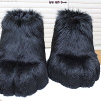 Fursuit Paws Boots Cosplay Wearable Shoes Furry Cosplay Puppy Cat Foots Accessories Animals Cosplay Fluffy Hobby Party C Anime