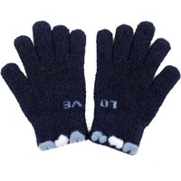 AliExpress NONE Korean Knitted Children's Gloves Cute Fashionable Warm LOVE Bicycle Gloves All Fingers Outdoor Autumn Winter Play Accessories