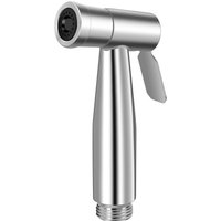 Handheld Bidet Sprayer for Toilet, Stainless Steel Bathroom Spray for G1/2 (0.79inch) Thread Interface, Brushed Nickel.