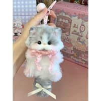 This Cute and Simple DIY Material Bag for Plush Dolls, with A Cute Twist Bar Style, Sells Well As A Bag or Pendant for Girls