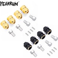 YEAHRUN 7MM Brass Wheel Hex Hub Extender Adapters for TRX4M Bronco Defender K10 F-150 1/18 RC Crawler Car Model Parts