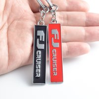 Car Keychain For Toyota FJ Cruiser Logo Metal Keyring Key Ring Holder Accessories