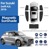 For Suzuki Swift A2L 2018-2024 Magnetic Car Sunshade Shield Front Windshield Curtain Rear Side Baby Window Sun Shade Visor